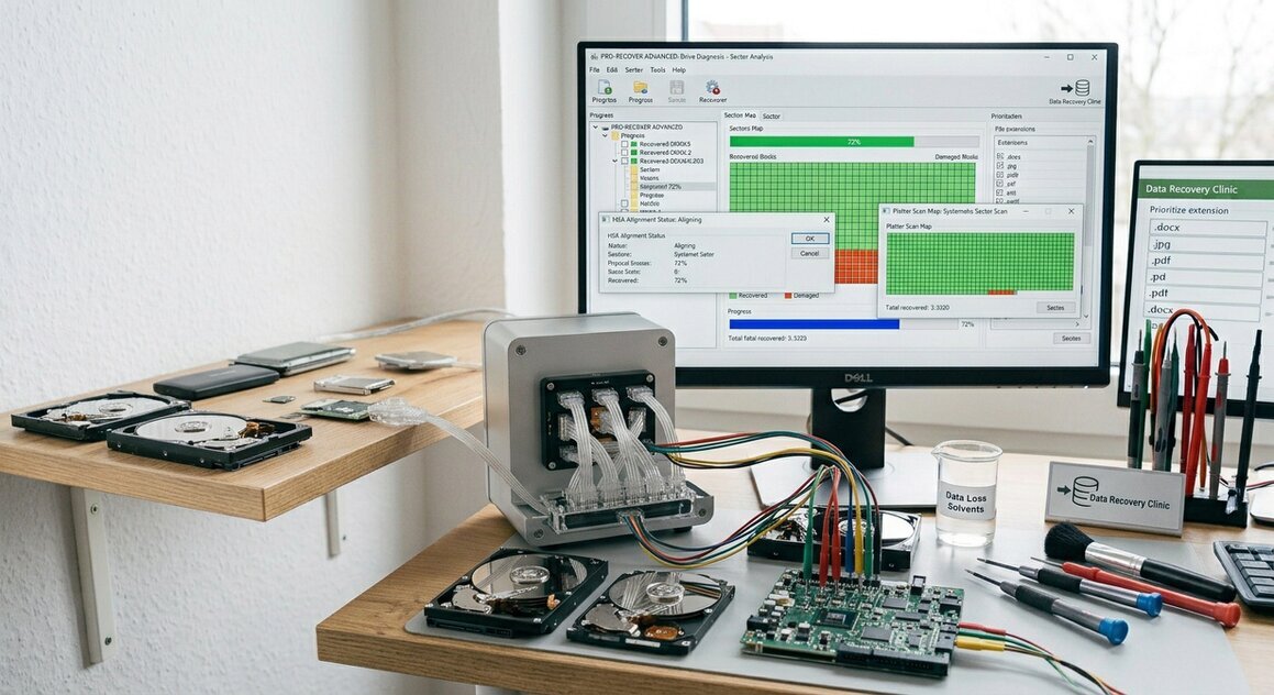 Externe Festplatte und USB-Stick für Datensicherung